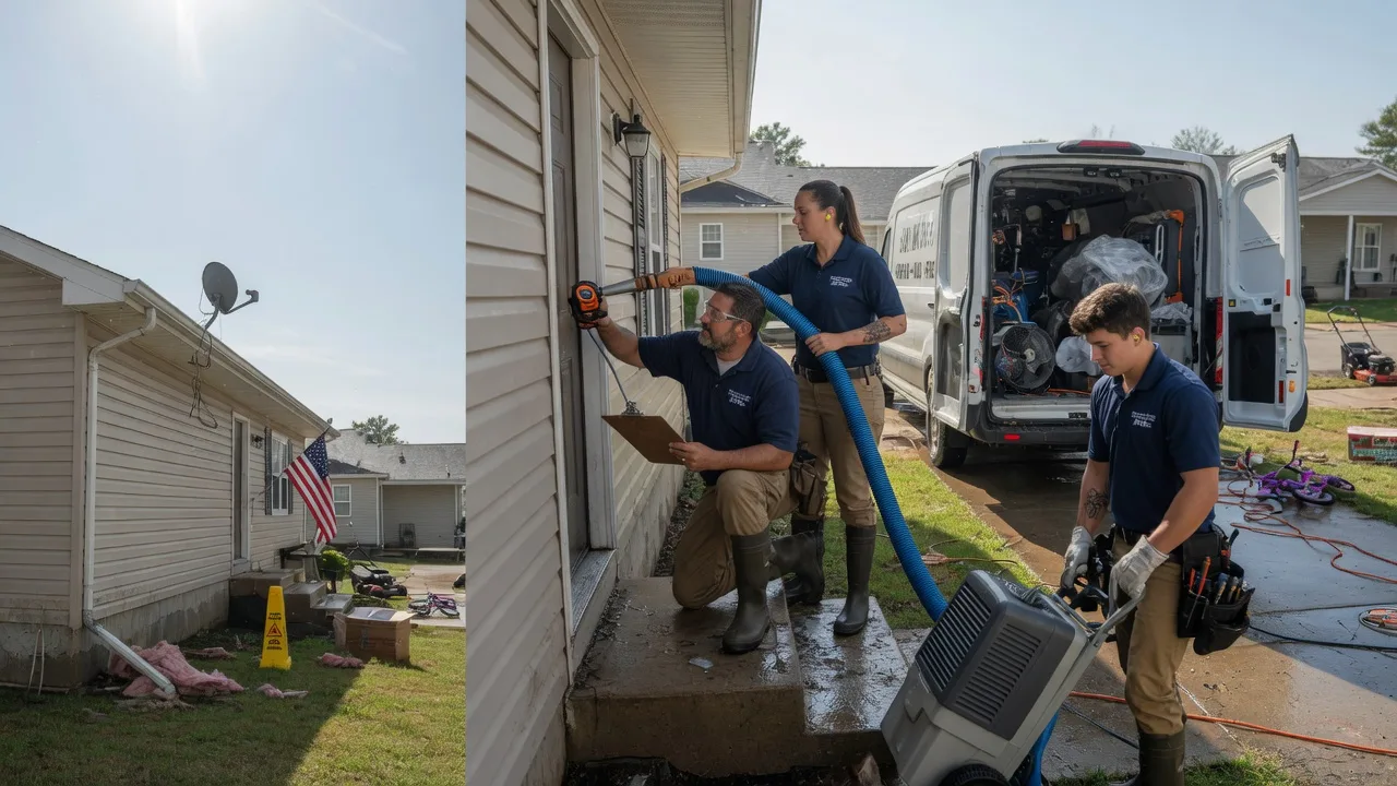 Ceiling Water Damage Restoration in Napoleon, MO near me